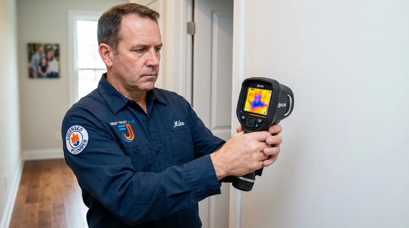 Thermal imaging leak detection by Johns Plumbing LLC in Juncos